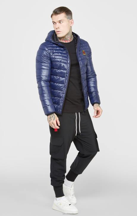 Männer SikSilk Blaue, verstaubare Luftpolsterjacke Bekleidung J0NL481