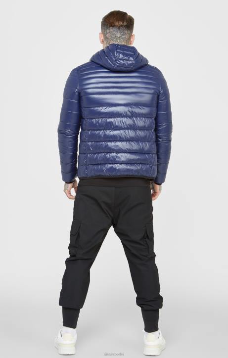Männer SikSilk Blaue, verstaubare Luftpolsterjacke Bekleidung J0NL481