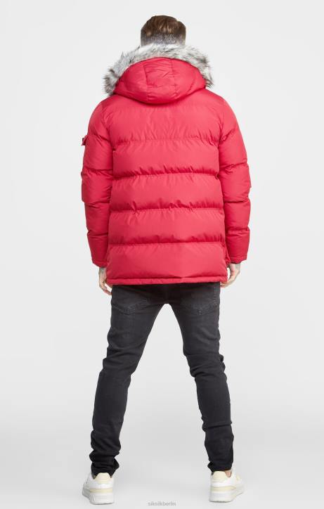 Männer SikSilk Roter arktischer Parka Bekleidung J0NL470