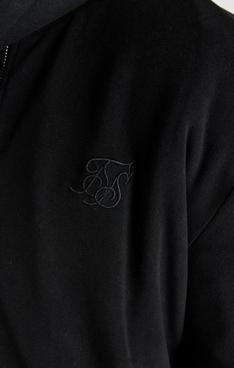 Männer SikSilk Schwarze reflektierende Bomberjacke Bekleidung J0NL475