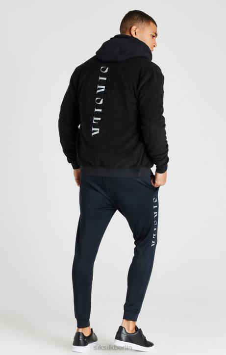 Männer SikSilk Schwarze reflektierende Bomberjacke Bekleidung J0NL475
