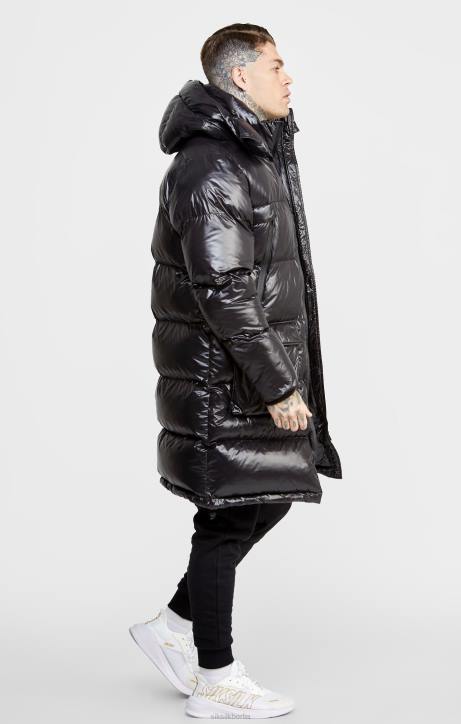 Männer SikSilk Schwarzer Managermantel Bekleidung J0NL497