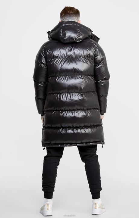 Männer SikSilk Schwarzer Managermantel Bekleidung J0NL497