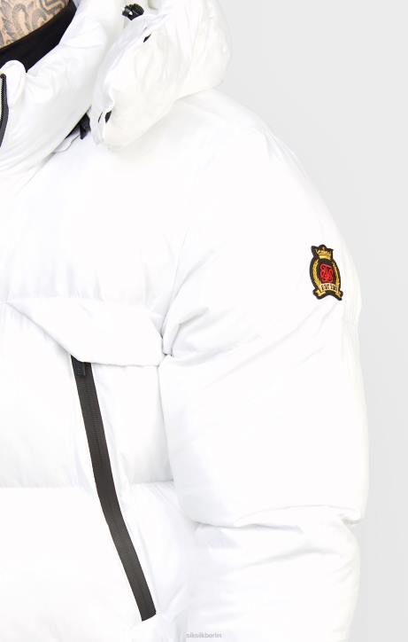 Männer SikSilk Weißer Managermantel Bekleidung J0NL488