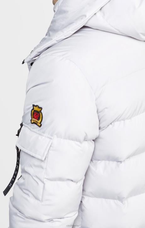 Männer SikSilk graue Parkajacke Bekleidung J0NL487