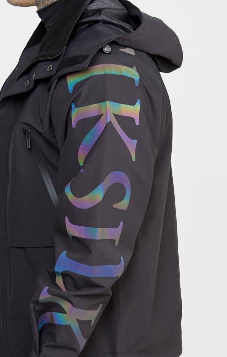 Männer SikSilk schwarze technische Jacke Bekleidung J0NL484