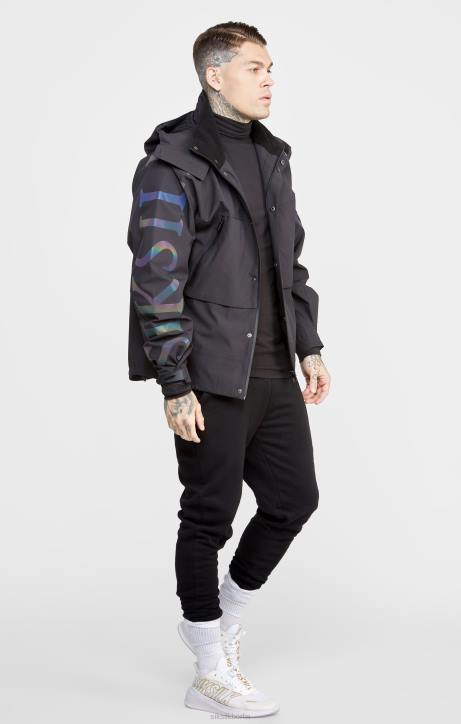 Männer SikSilk schwarze technische Jacke Bekleidung J0NL484
