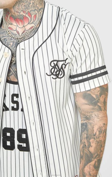 Männer SikSilk Beiges Baseballtrikot Bekleidung J0NL391