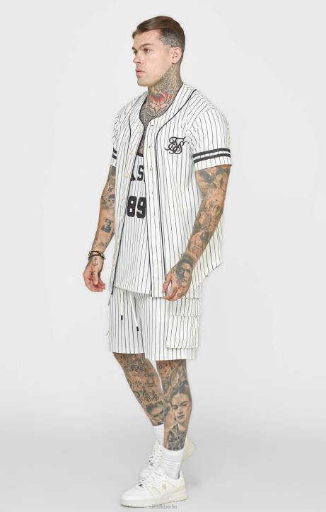 Männer SikSilk Beiges Baseballtrikot Bekleidung J0NL391