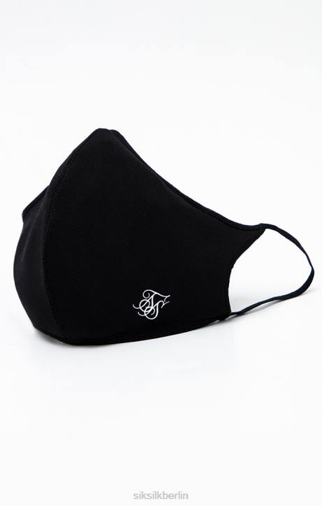 unisex SikSilk schwarze Packung mit 3 Gesichtsbedeckungen Zubehörteil J0NL239