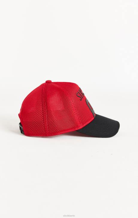unisex SikSilk Rote Full Mesh 89 Trucker Cap Zubehörteil J0NL241