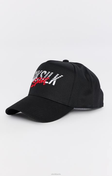 unisex SikSilk Schwarze Sport-Trucker-Kappe Zubehörteil J0NL248