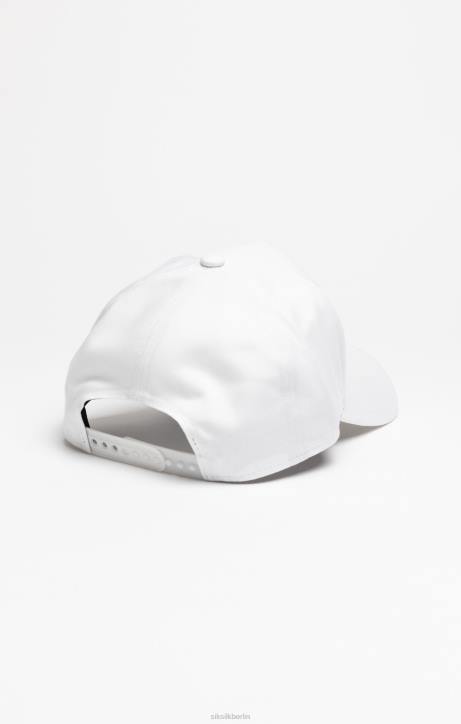 unisex SikSilk Weiße Trucker-Kappe mit Blumenstickerei Zubehörteil J0NL234